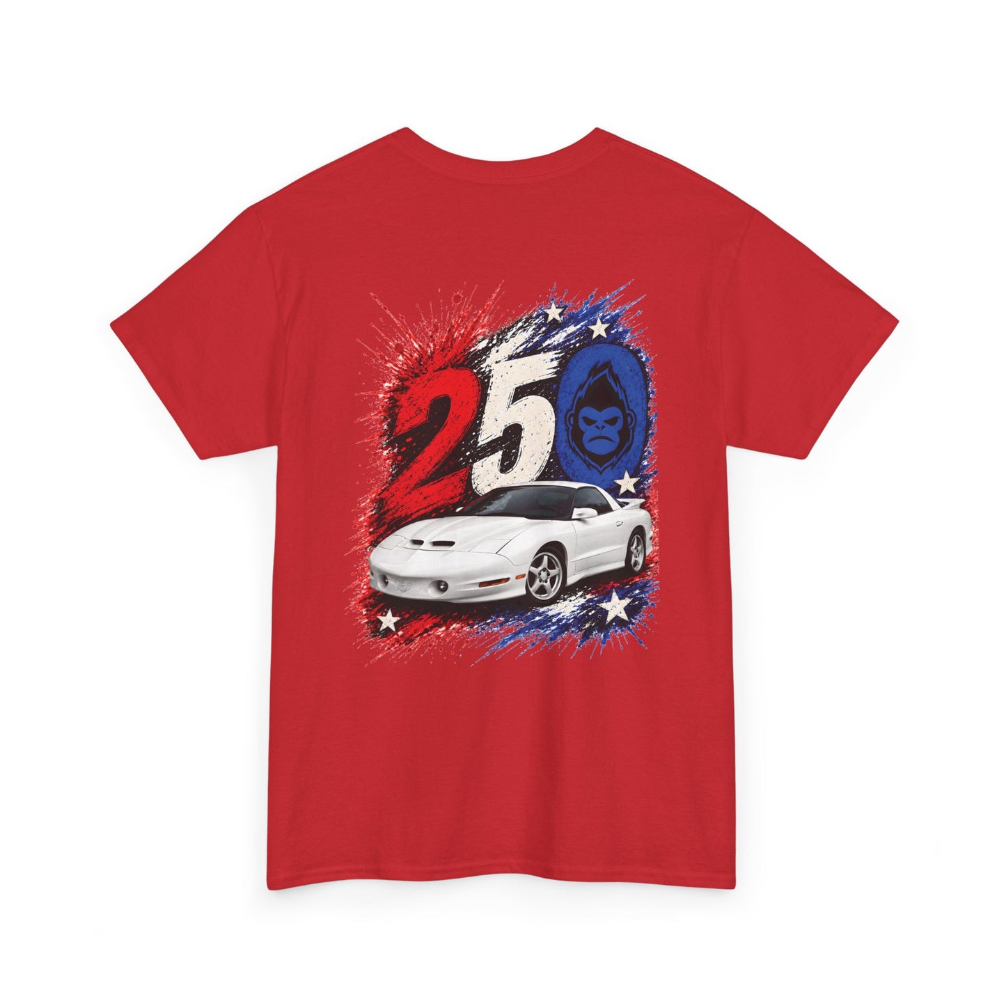 25th Anniversary Firehawk T‑Shirt — Retro Muscle Car Graphic Tee