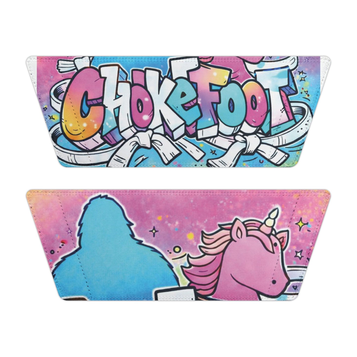 Youth Unicorn Bigfoot Graffiti Slide ChokeFoot Sandals — Removable Strap Kids Slides