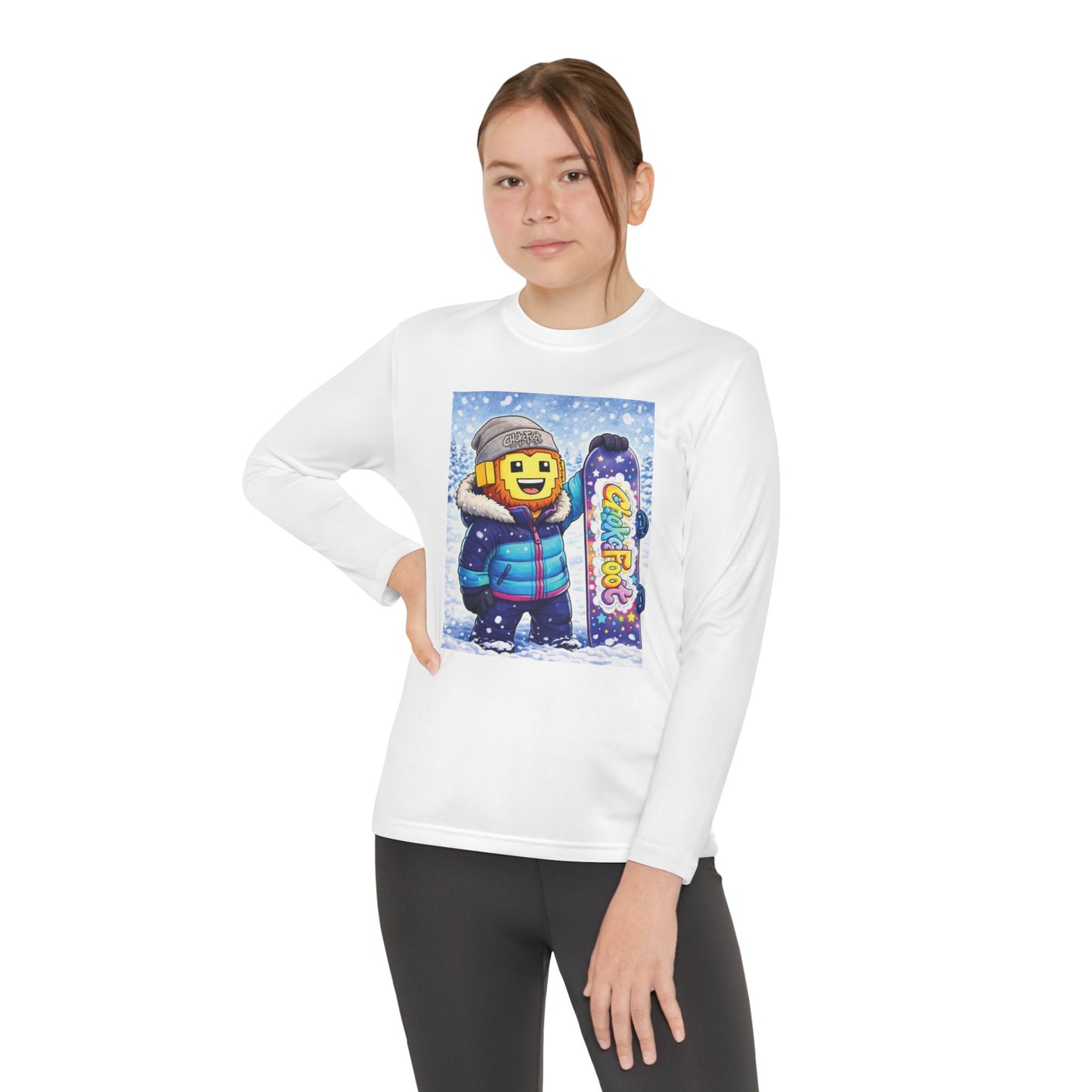 Youth Snowboarder ChokeFoot Graphic Long Sleeve Tee