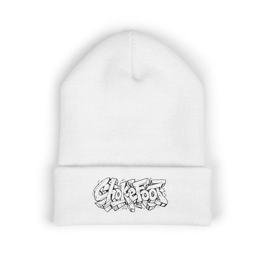 Embroidered ChokeFoot Graffiti Logo Beanie – Classic Cuffed Knit Hat