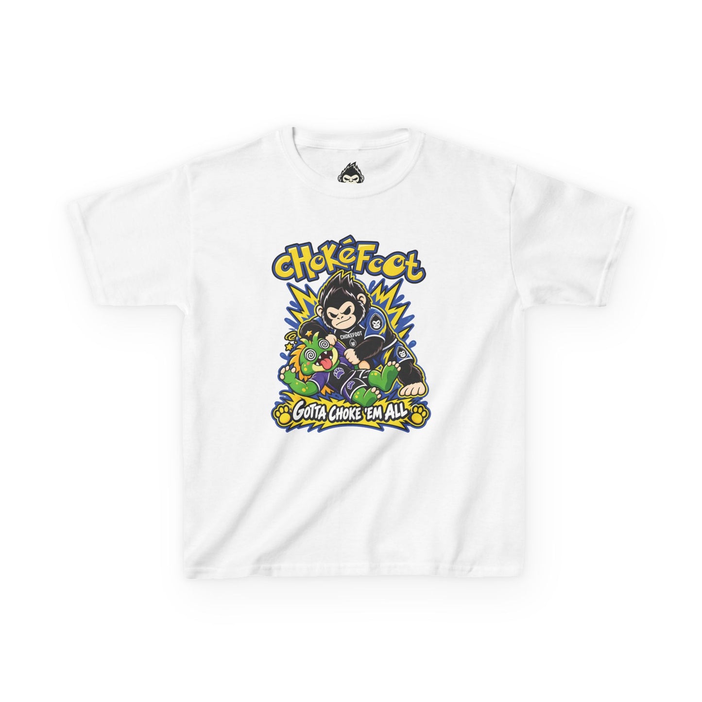 Kids Tee — ChokeFoot Cartoon Graphic (Gotta Choke 'Em All)