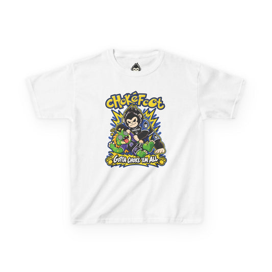 Kids Tee — ChokeFoot Cartoon Graphic (Gotta Choke 'Em All)