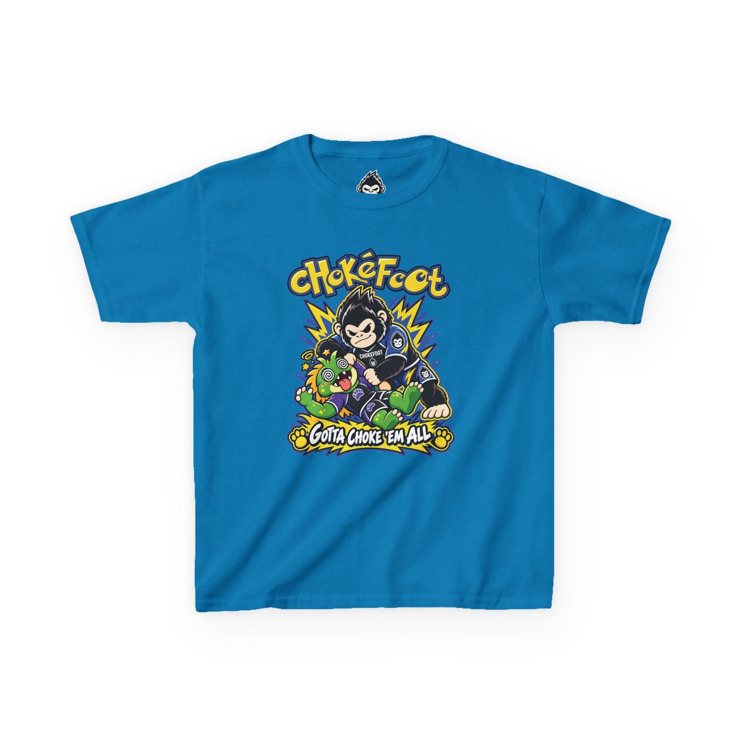 Kids Tee — ChokeFoot Cartoon Graphic (Gotta Choke 'Em All)