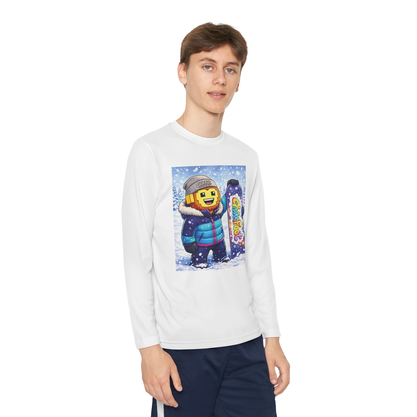 Youth Snowboarder ChokeFoot Graphic Long Sleeve Tee