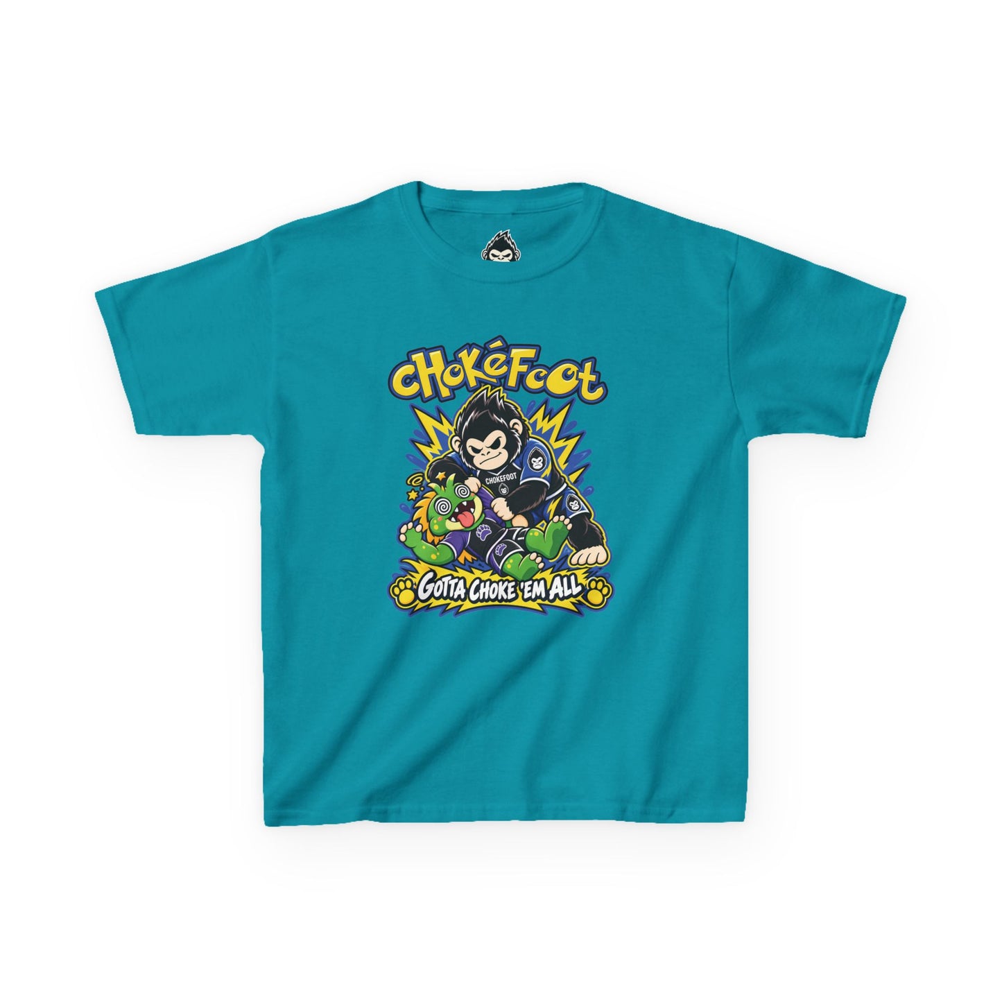 Kids Tee — ChokeFoot Cartoon Graphic (Gotta Choke 'Em All)