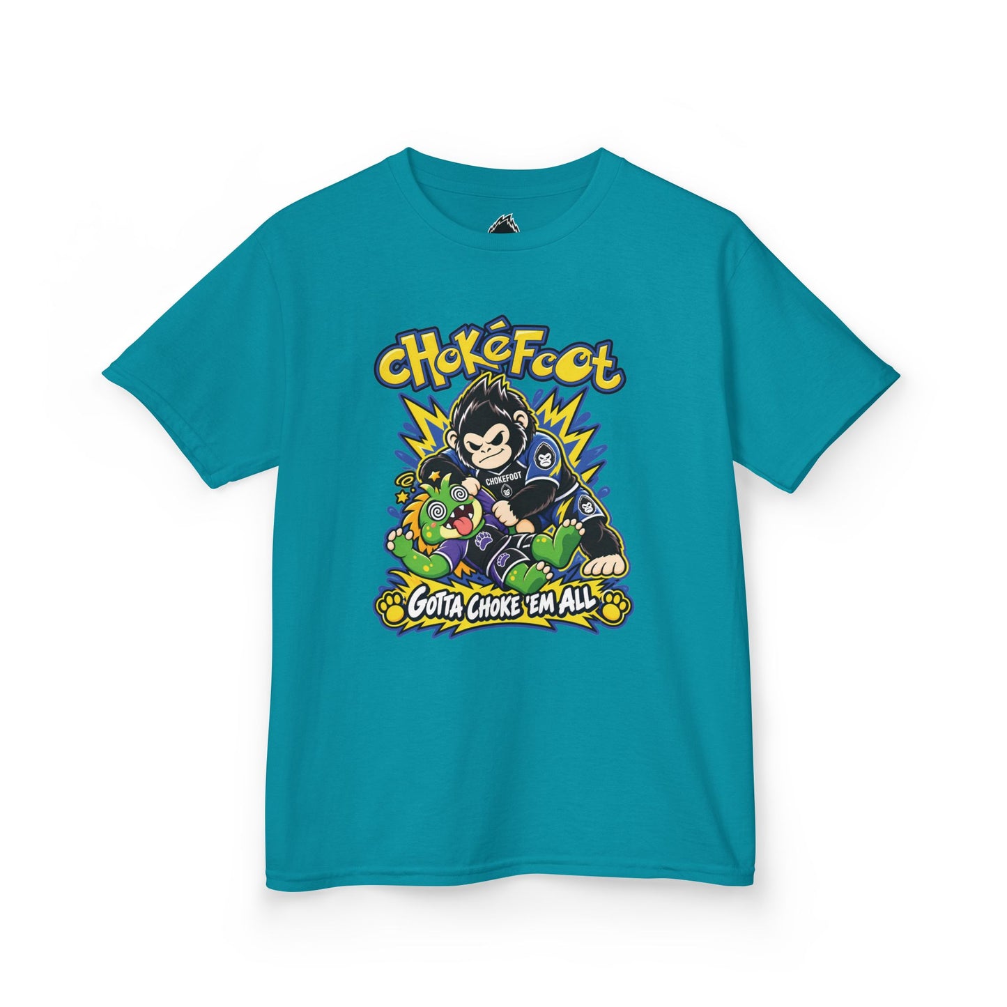 Kids Tee — ChokeFoot Cartoon Graphic (Gotta Choke 'Em All)