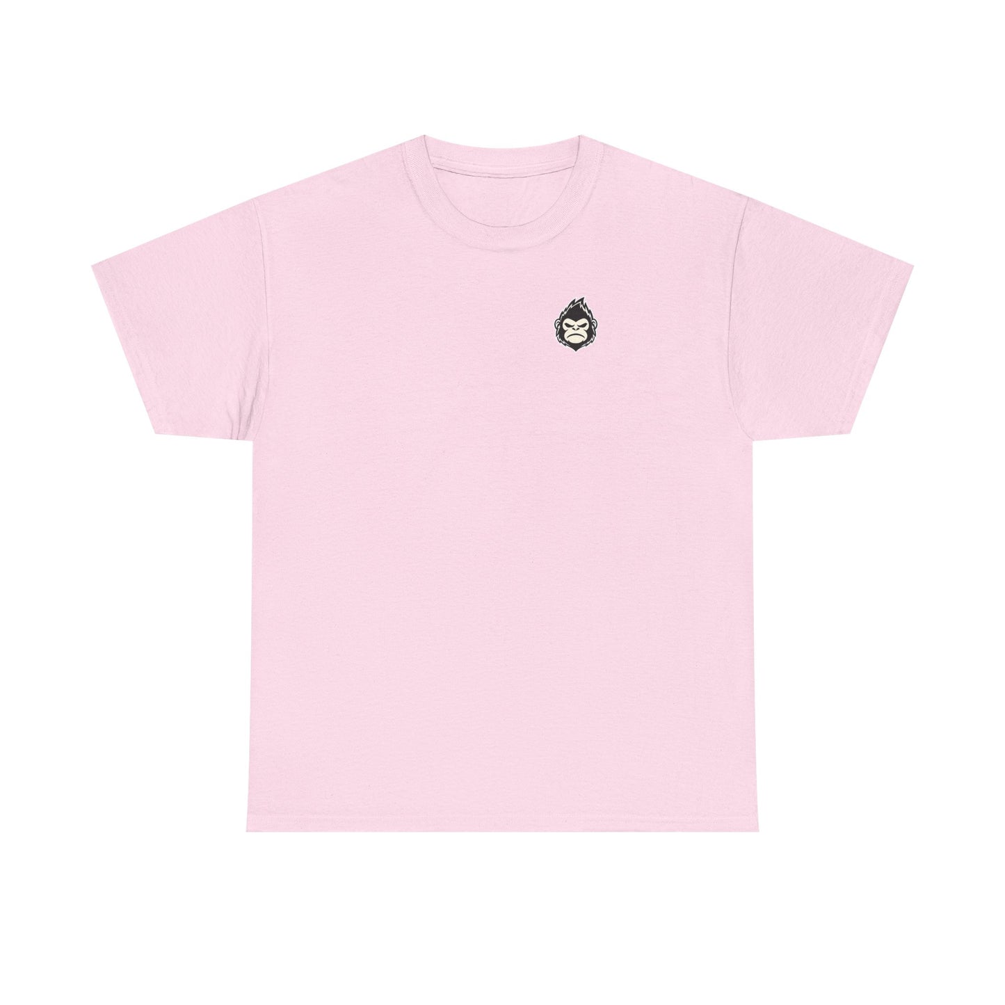 ChokeFoot Patch Tee — Minimal White T‑Shirt with Small ChokeFoot Badge