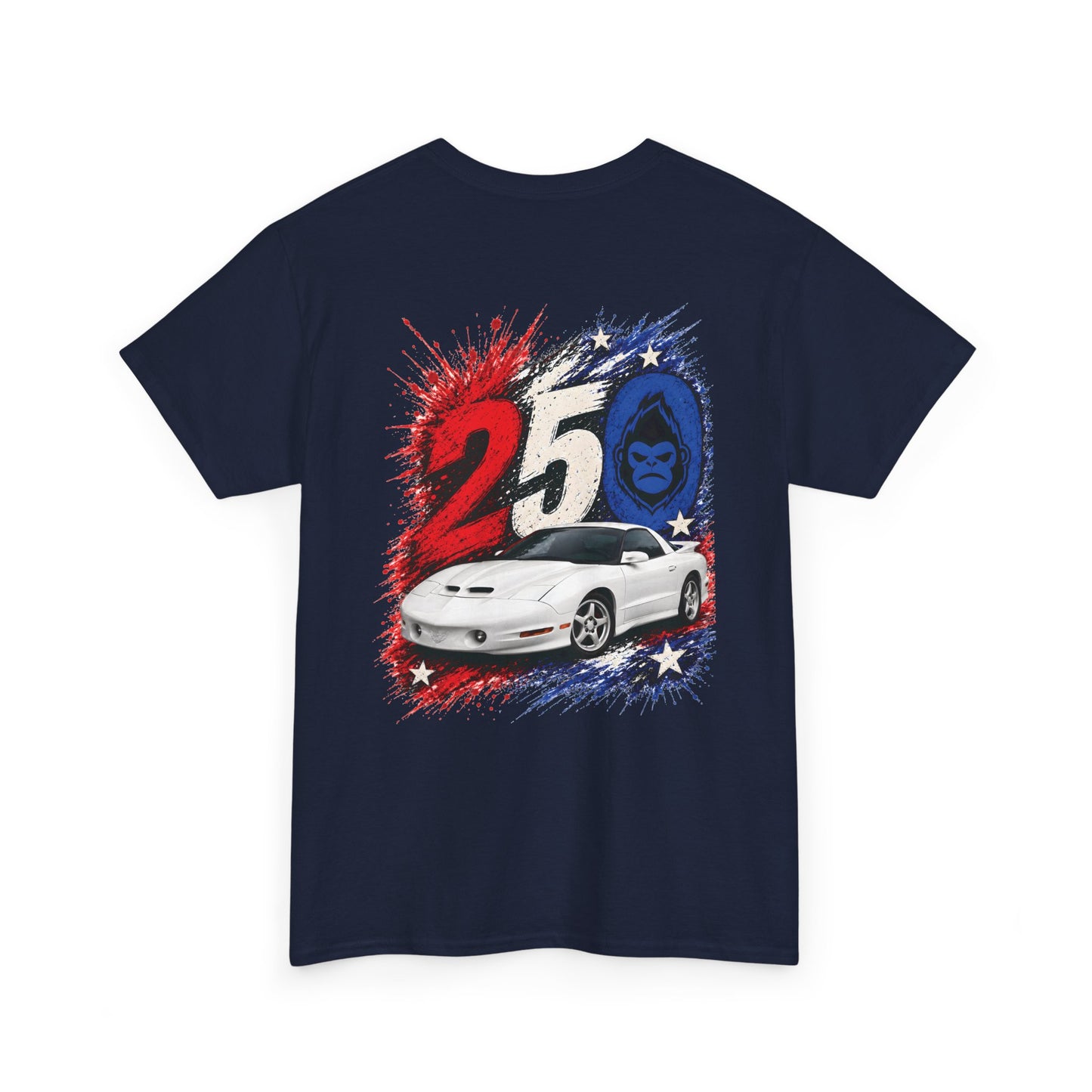 25th Anniversary Firehawk T‑Shirt — Retro Muscle Car Graphic Tee