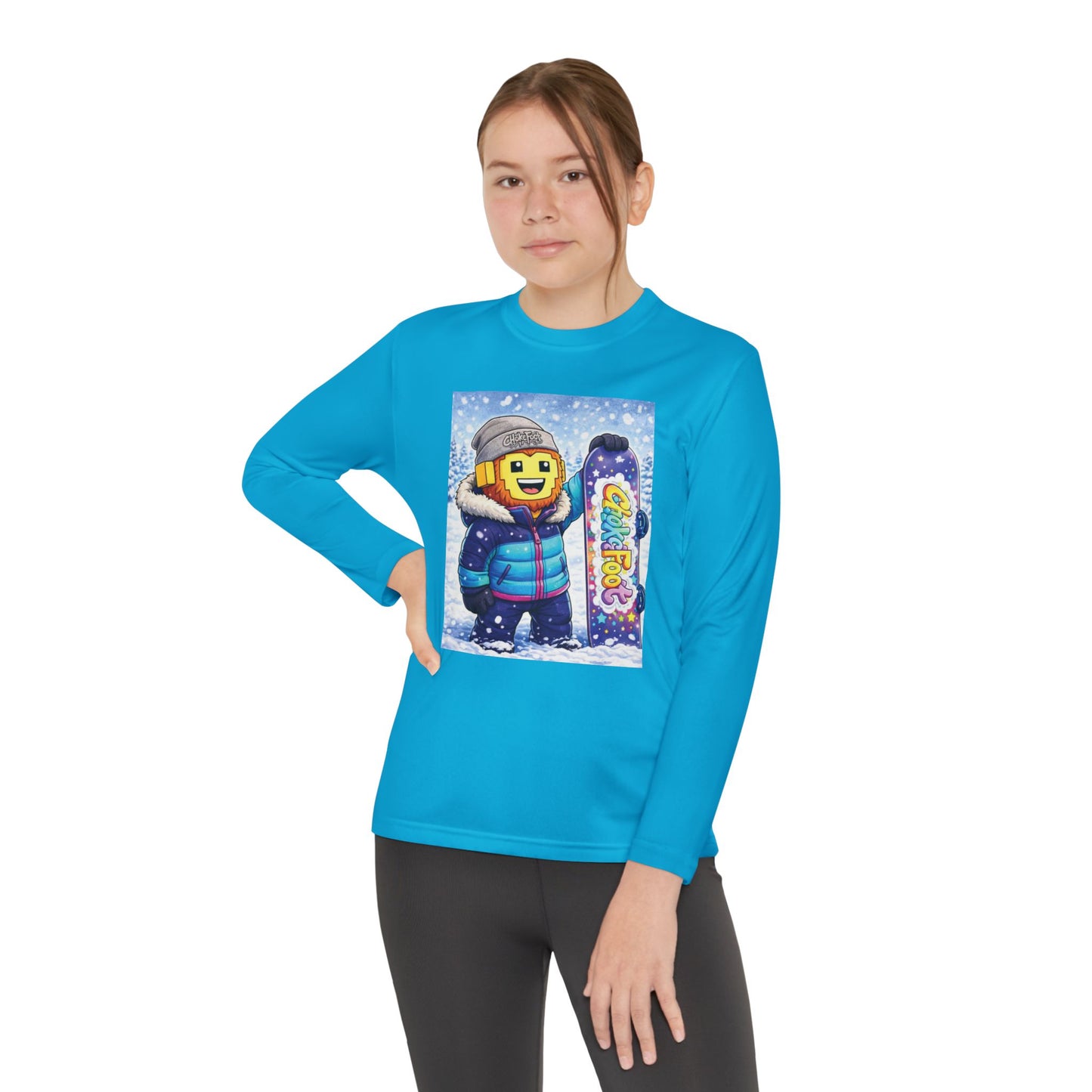 Youth Snowboarder ChokeFoot Graphic Long Sleeve Tee