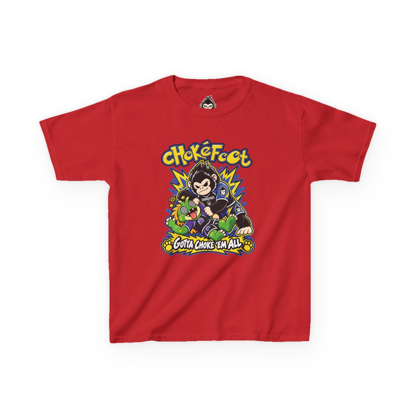 Kids Tee — ChokeFoot Cartoon Graphic (Gotta Choke 'Em All)