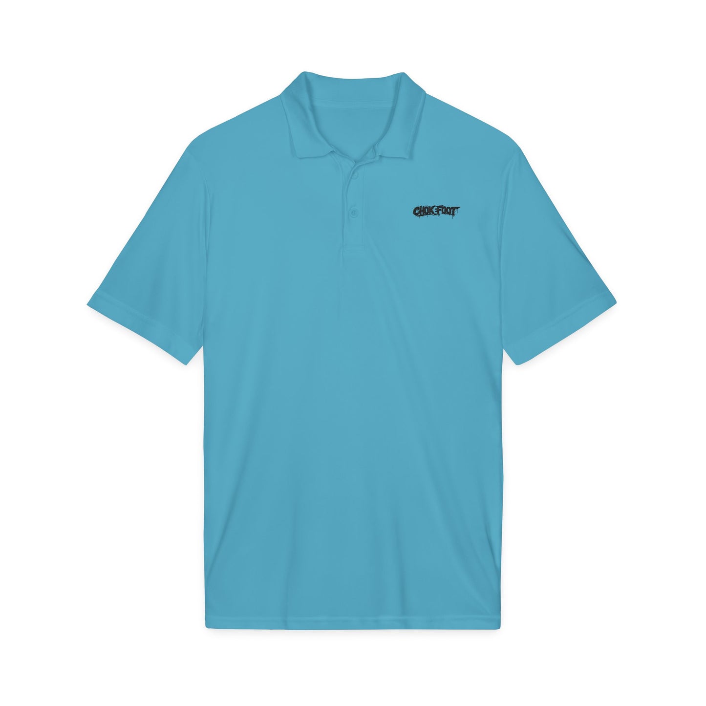Embroidered Crew Polo — ChokeFoot Logo Athletic Performance Shirt