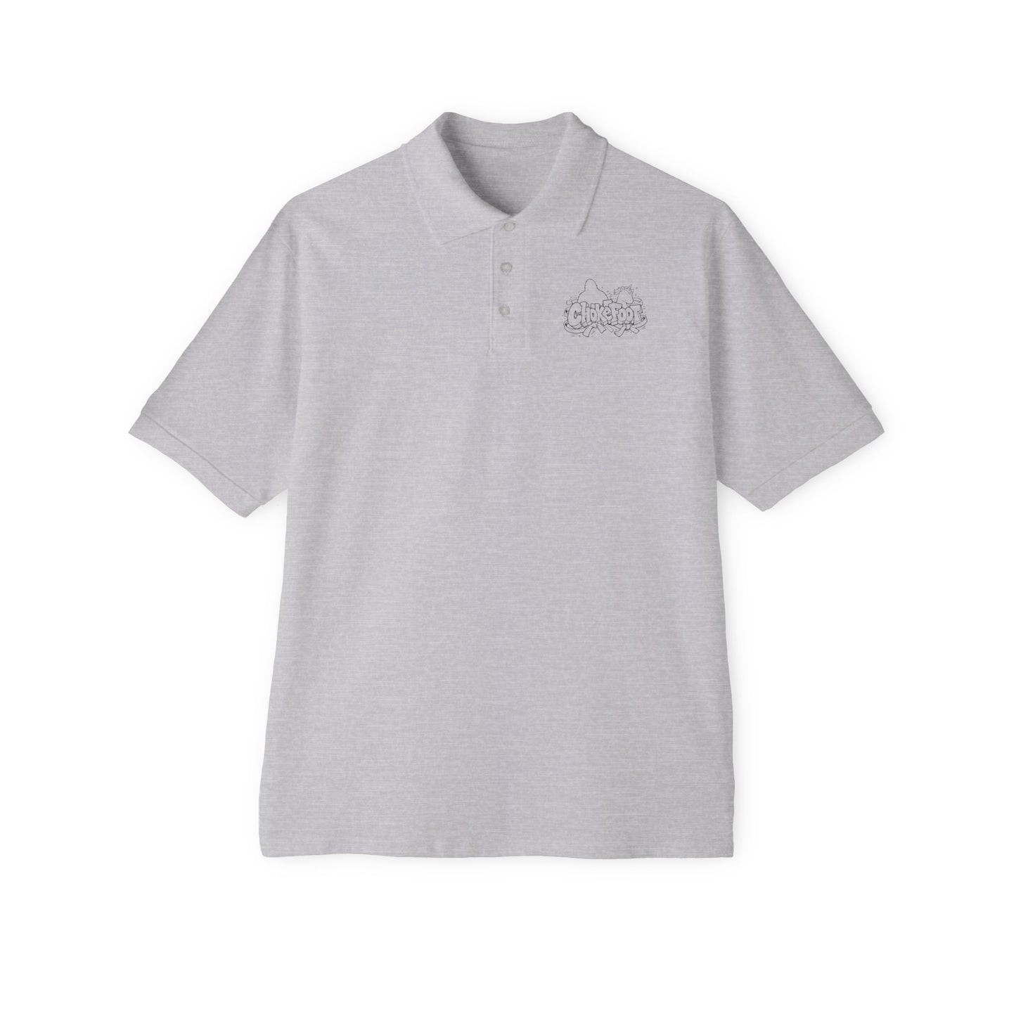 Piqué ChokeFoot Polo Shirt — Subtle Chest Logo Golf & Casual Polo