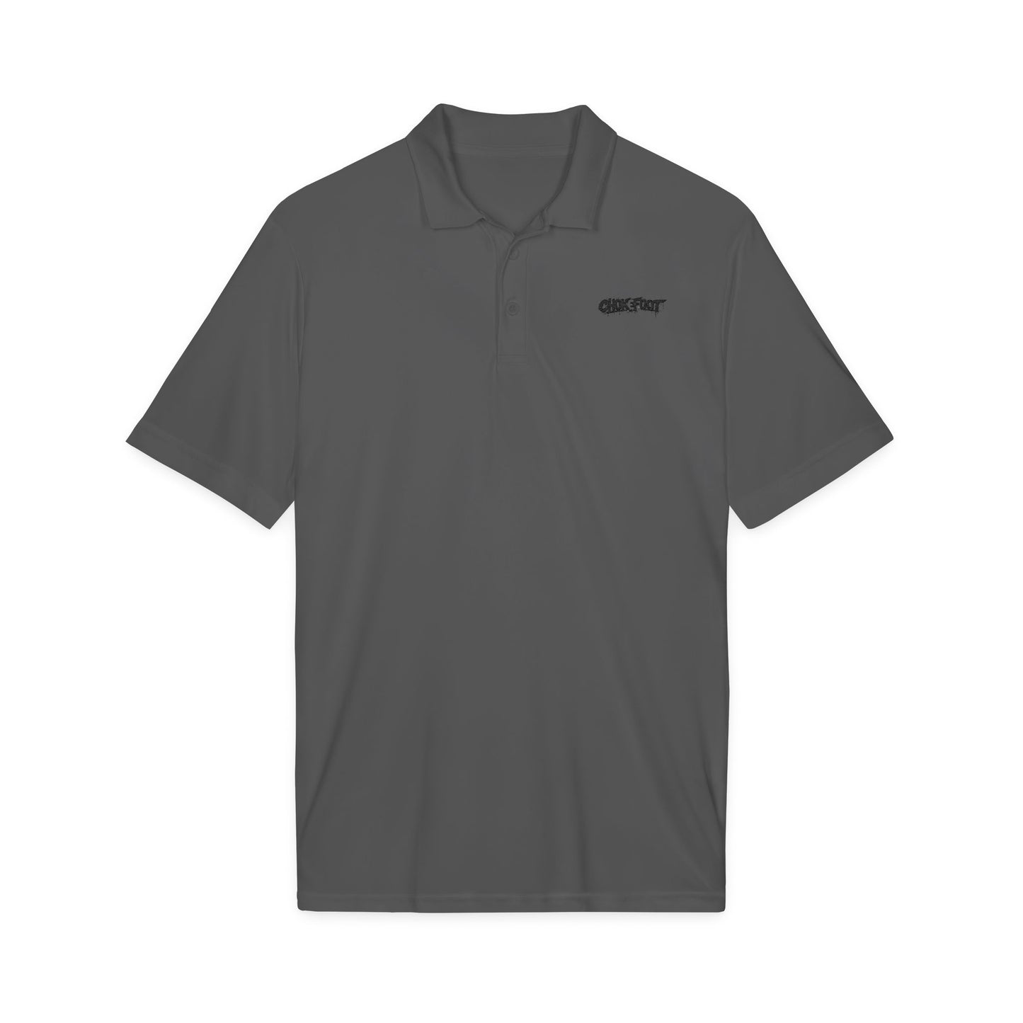 Embroidered Crew Polo — ChokeFoot Logo Athletic Performance Shirt
