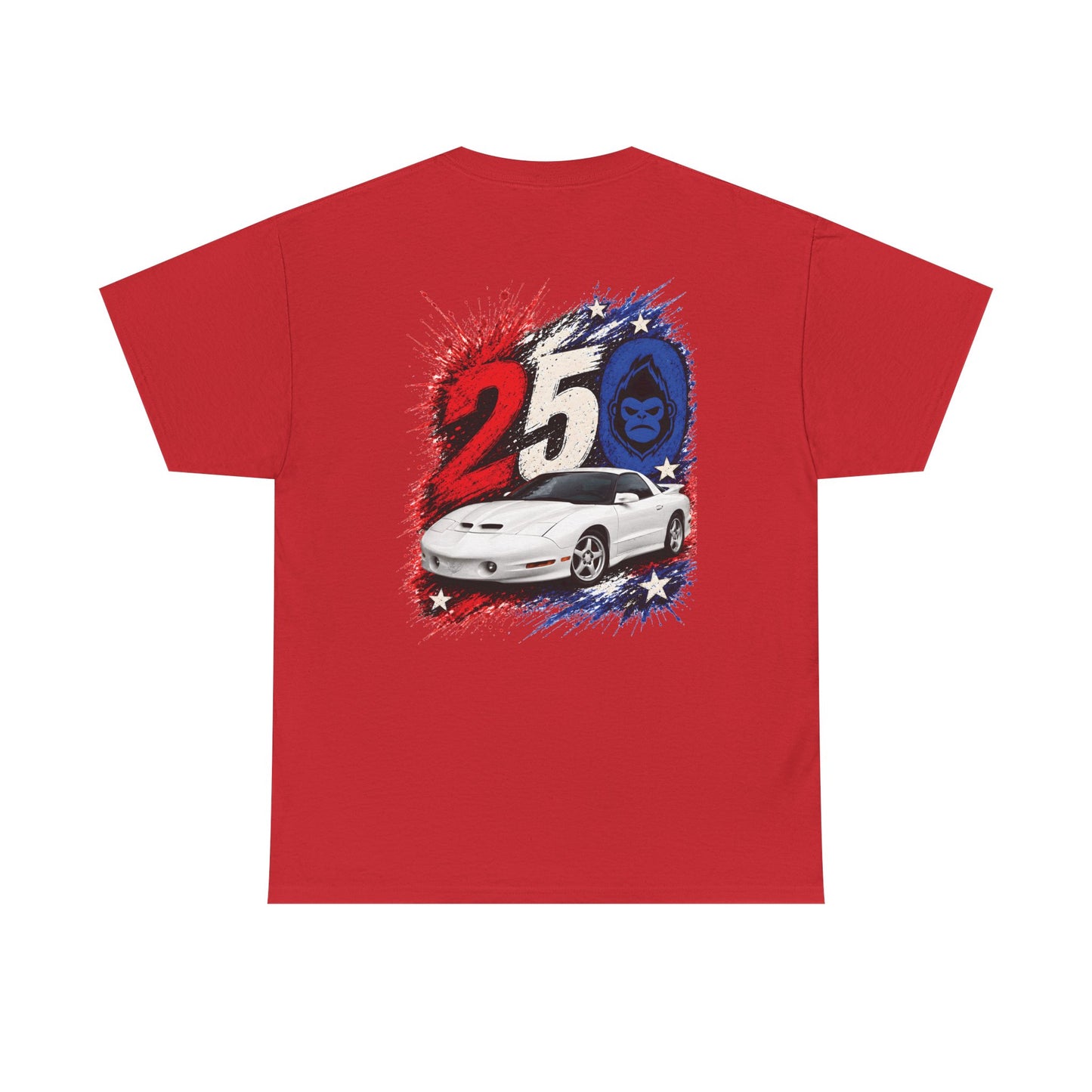 25th Anniversary Firehawk T‑Shirt — Retro Muscle Car Graphic Tee