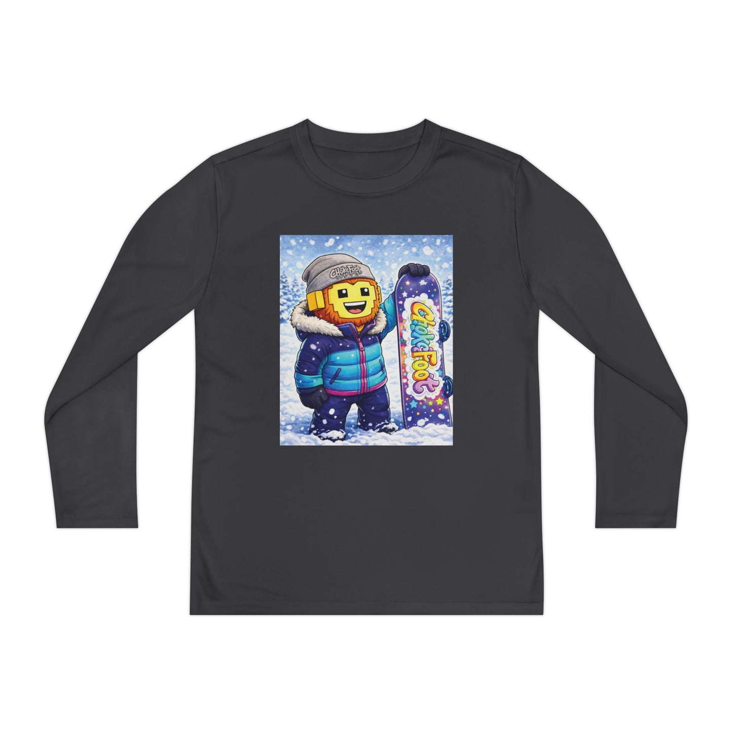 Youth Snowboarder ChokeFoot Graphic Long Sleeve Tee