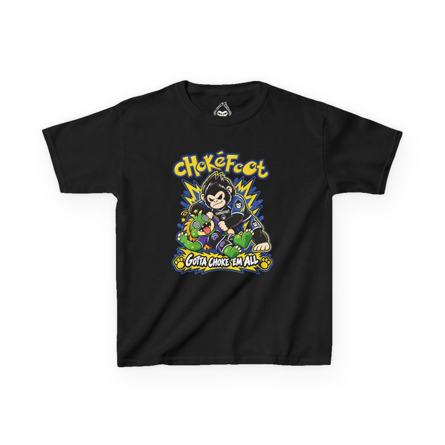 Kids Tee — ChokeFoot Cartoon Graphic (Gotta Choke 'Em All)