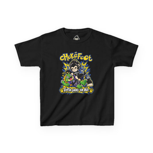 Kids Tee — ChokeFoot Cartoon Graphic (Gotta Choke 'Em All)