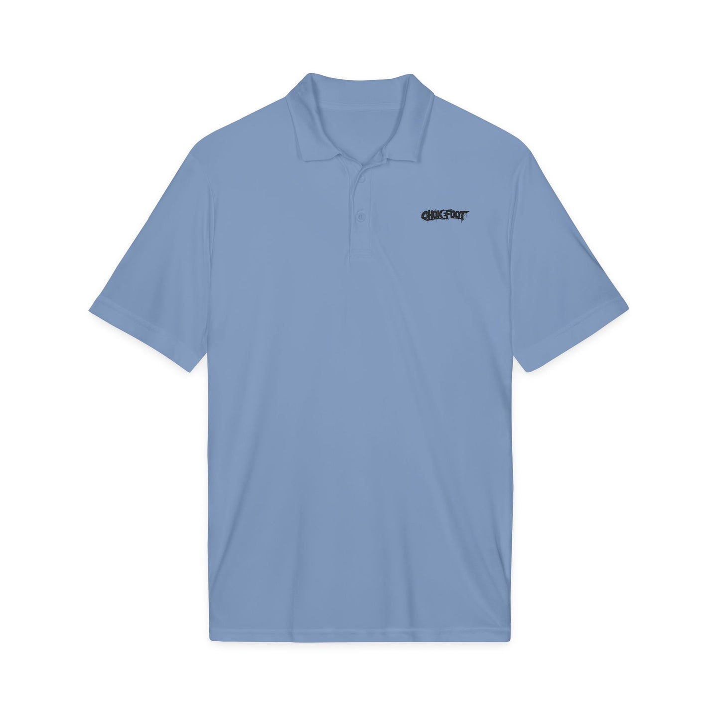 Embroidered Crew Polo — ChokeFoot Logo Athletic Performance Shirt