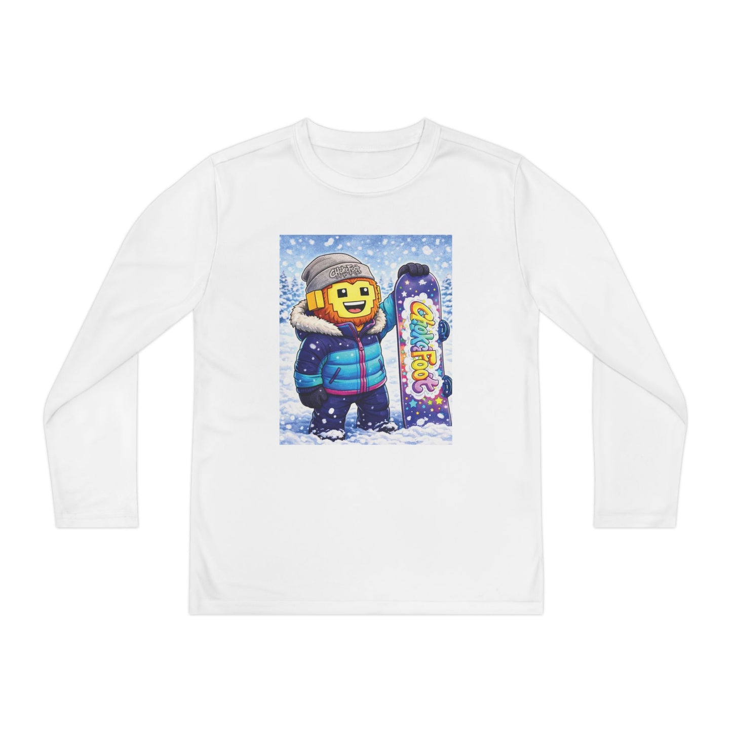 Youth Snowboarder ChokeFoot Graphic Long Sleeve Tee
