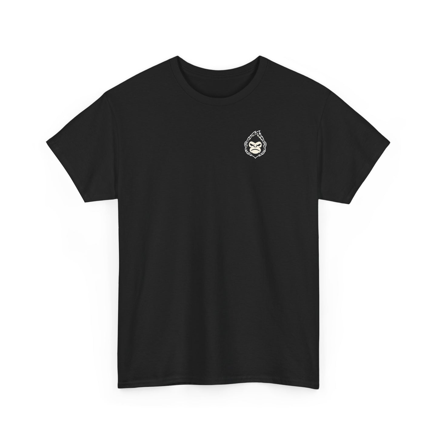 ChokeFoot Patch Tee — Minimal White T‑Shirt with Small ChokeFoot Badge