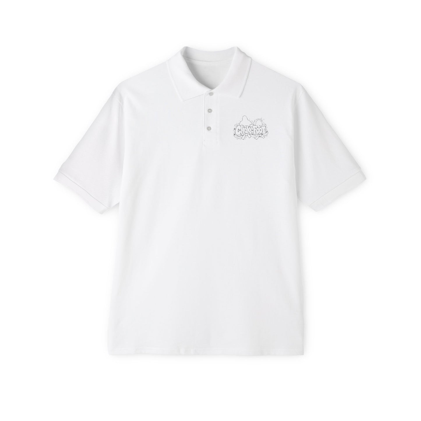Piqué ChokeFoot Polo Shirt — Subtle Chest Logo Golf & Casual Polo