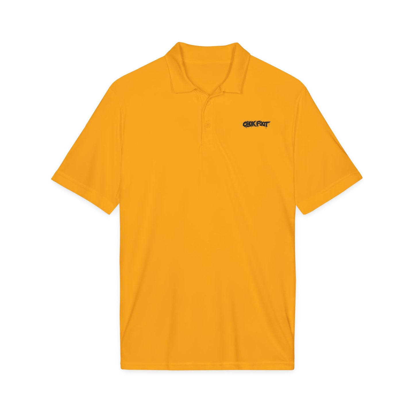 Embroidered Crew Polo — ChokeFoot Logo Athletic Performance Shirt