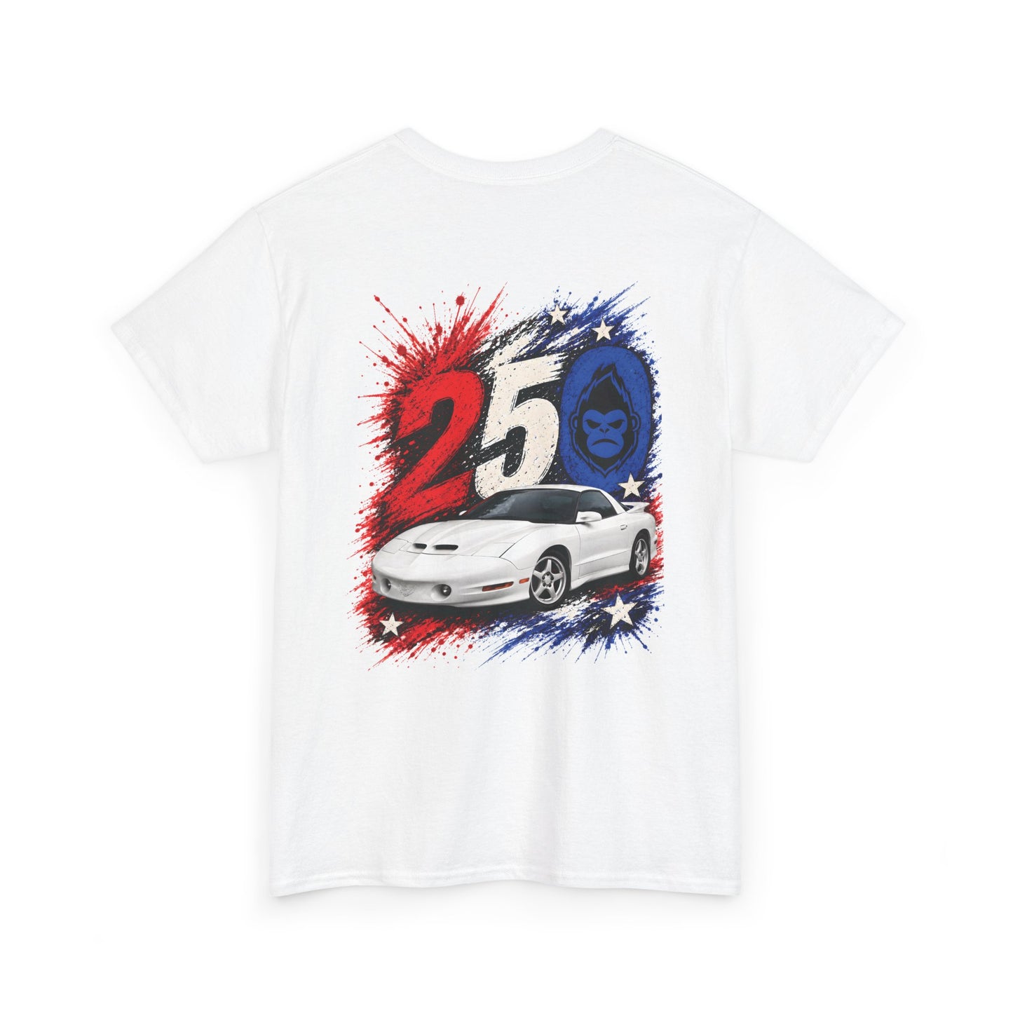 25th Anniversary Firehawk T‑Shirt — Retro Muscle Car Graphic Tee