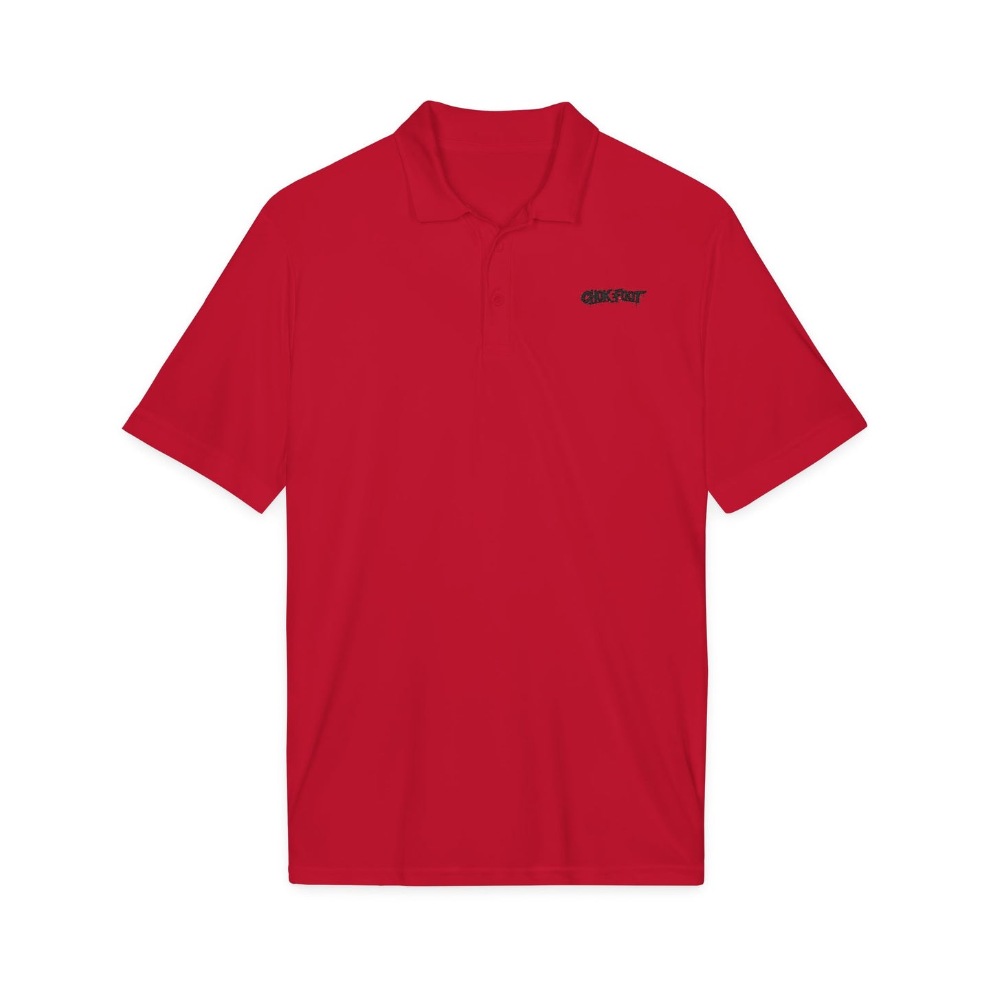 Embroidered Crew Polo — ChokeFoot Logo Athletic Performance Shirt