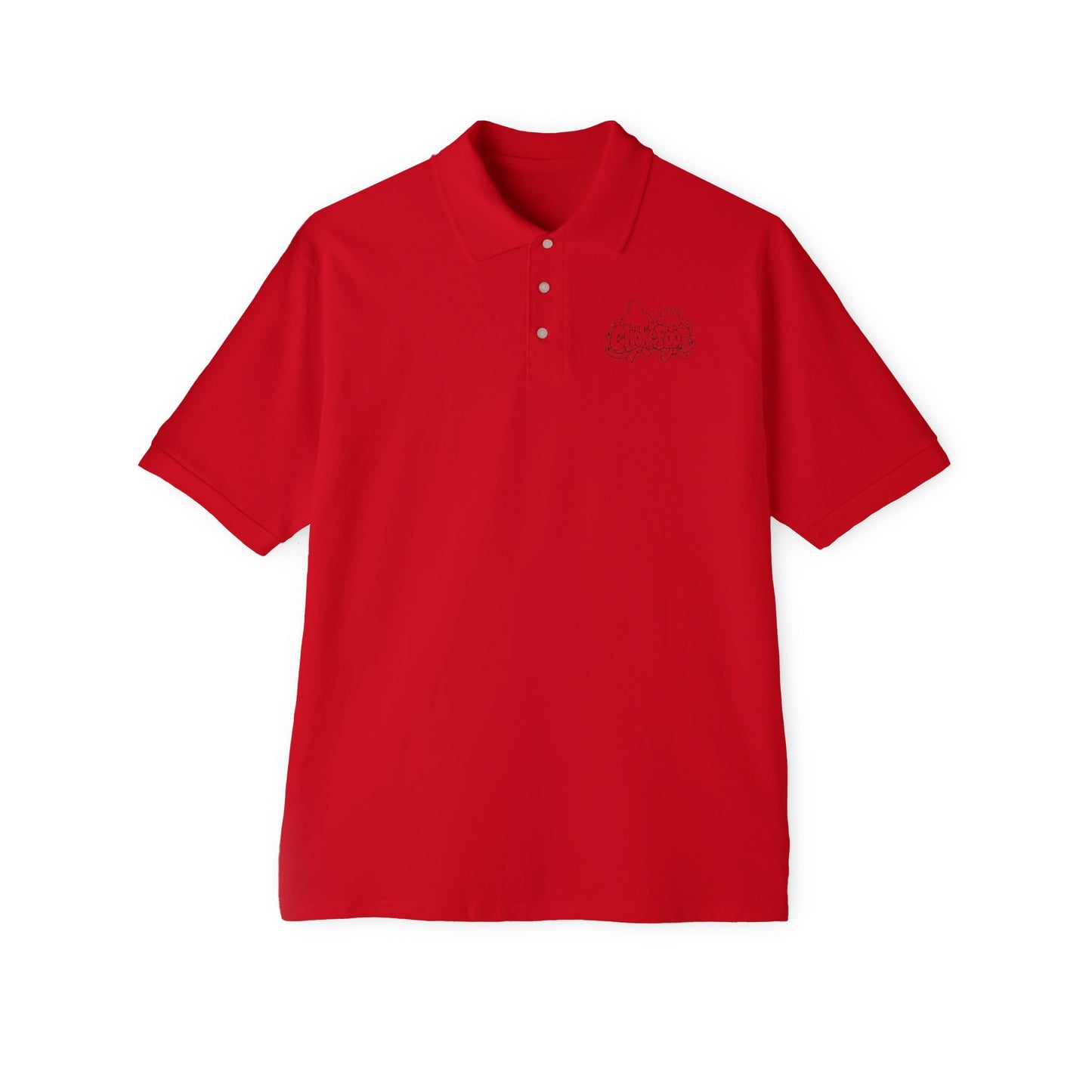 Piqué ChokeFoot Polo Shirt — Subtle Chest Logo Golf & Casual Polo