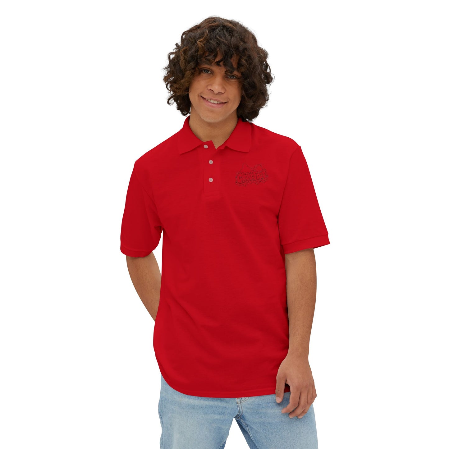 Piqué ChokeFoot Polo Shirt — Subtle Chest Logo Golf & Casual Polo