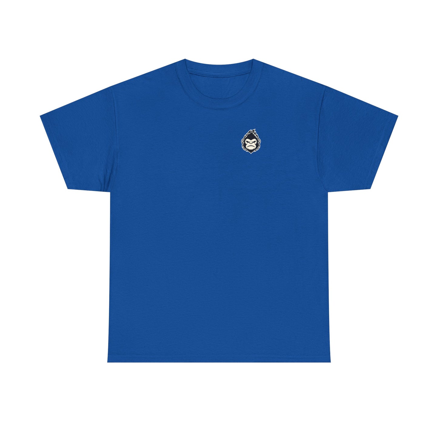 ChokeFoot Patch Tee — Minimal White T‑Shirt with Small ChokeFoot Badge