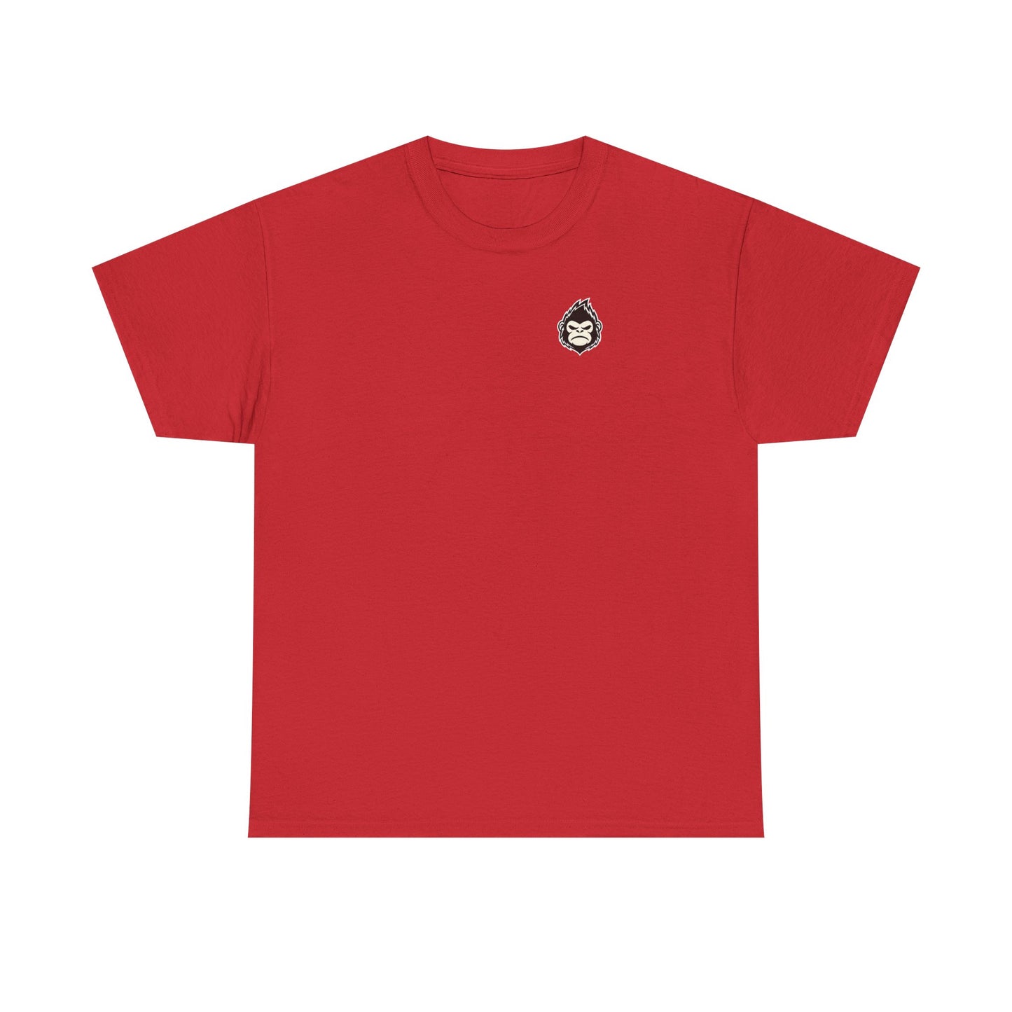 ChokeFoot Patch Tee — Minimal White T‑Shirt with Small ChokeFoot Badge