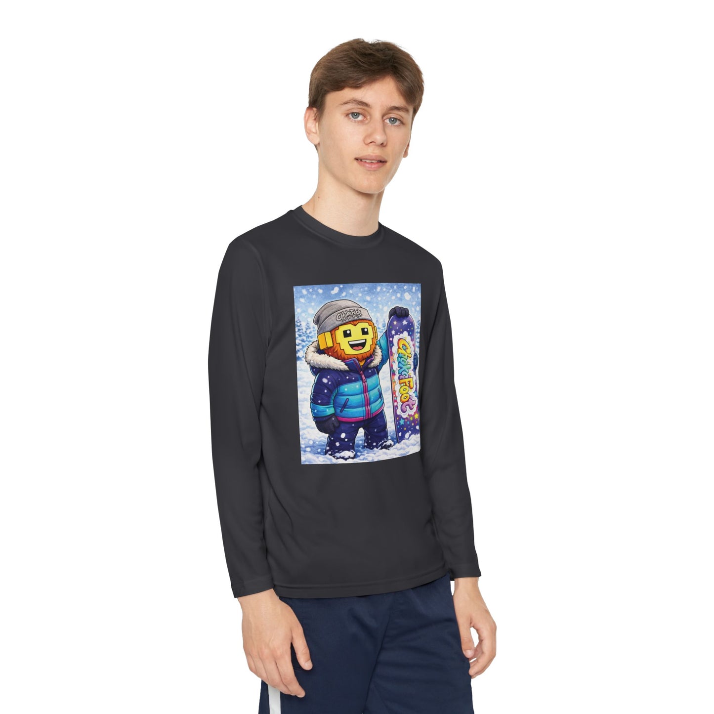 Youth Snowboarder ChokeFoot Graphic Long Sleeve Tee