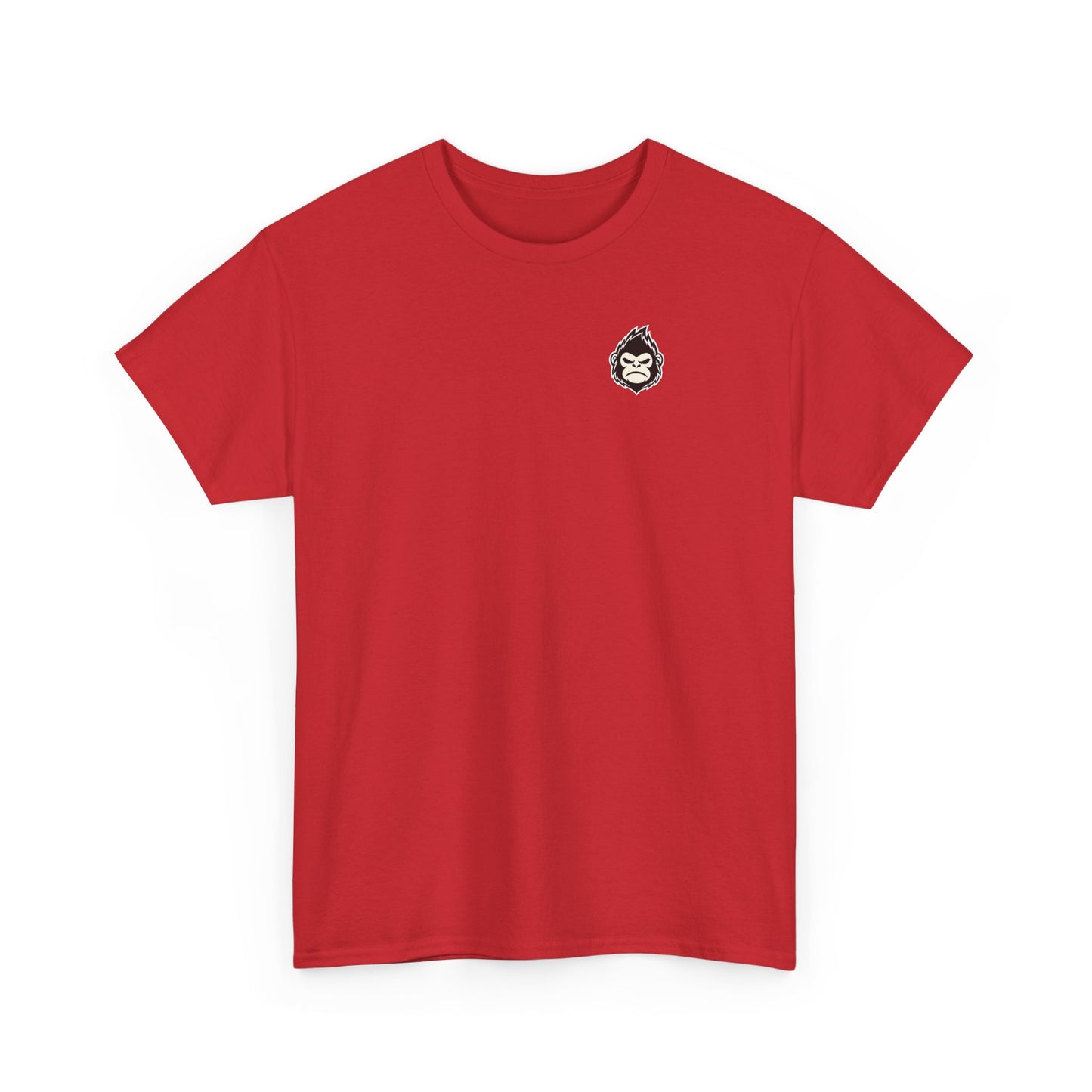 ChokeFoot Patch Tee — Minimal White T‑Shirt with Small ChokeFoot Badge