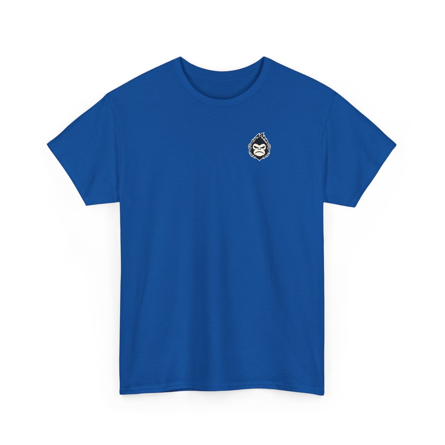 ChokeFoot Patch Tee — Minimal White T‑Shirt with Small ChokeFoot Badge