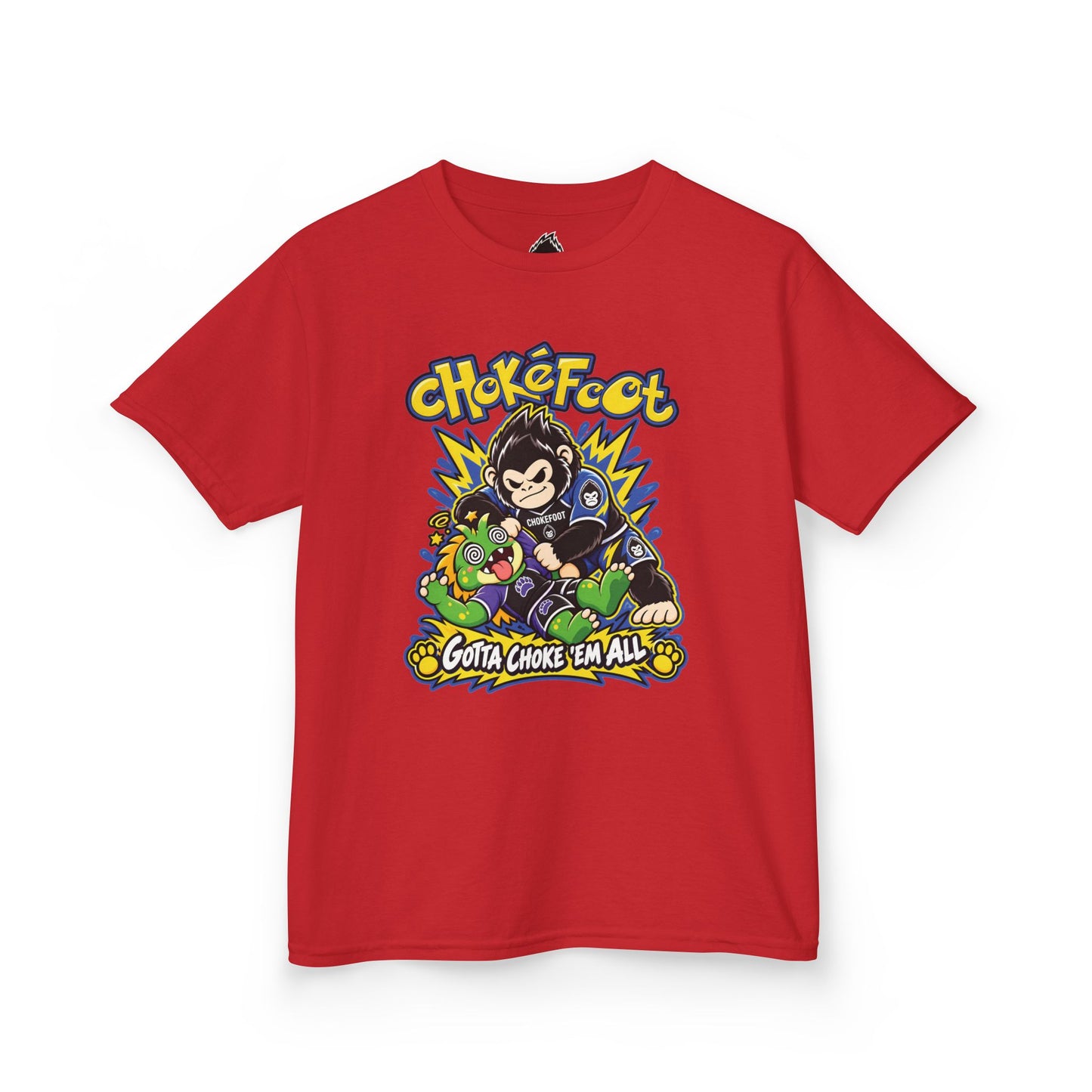 Kids Tee — ChokeFoot Cartoon Graphic (Gotta Choke 'Em All)