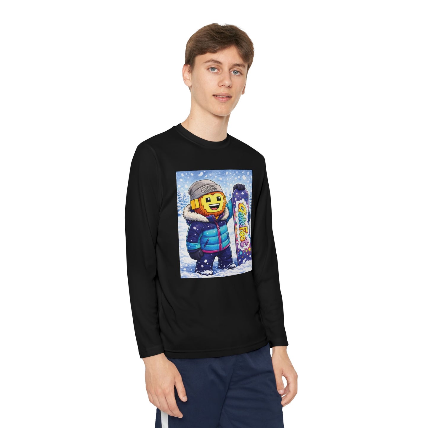 Youth Snowboarder ChokeFoot Graphic Long Sleeve Tee