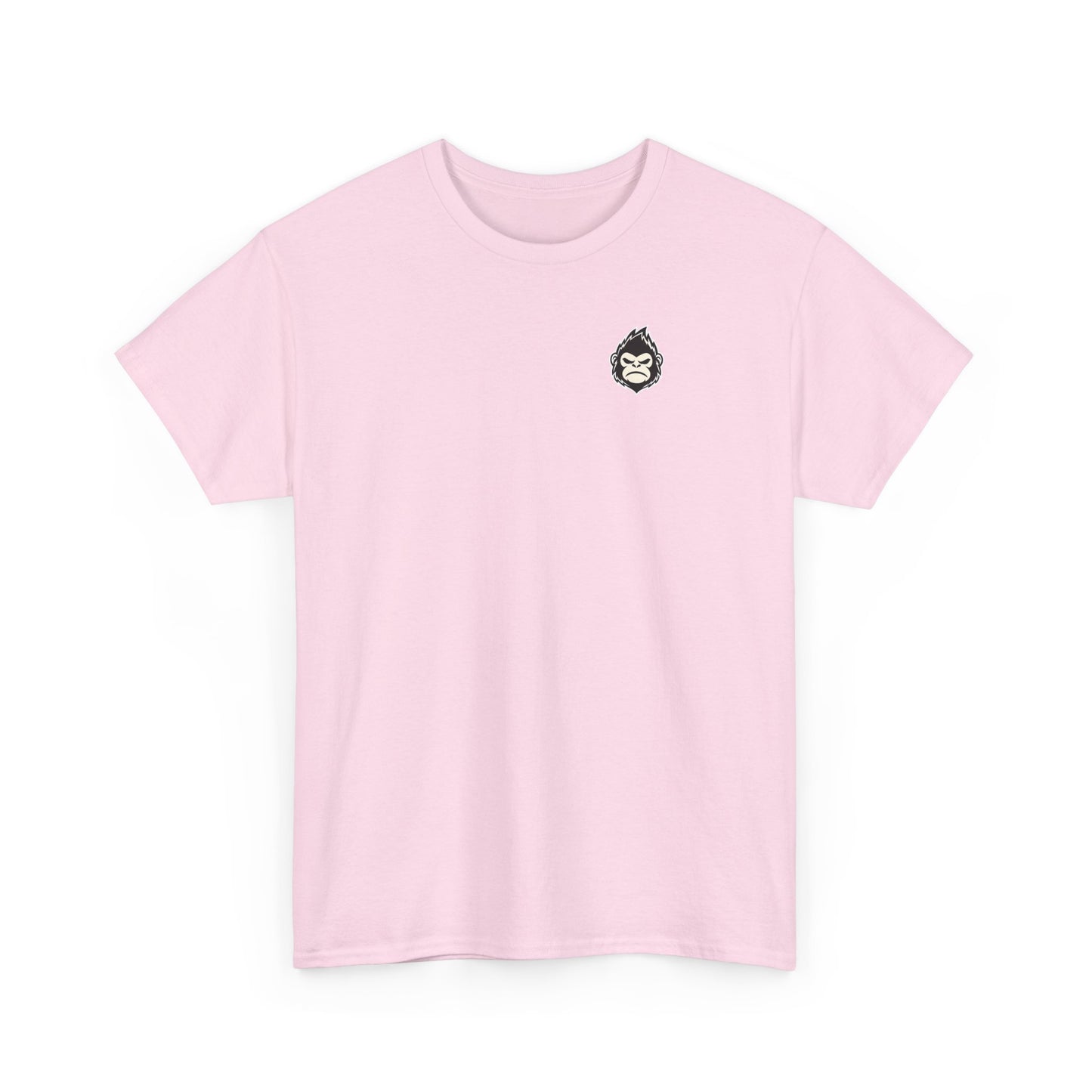 ChokeFoot Patch Tee — Minimal White T‑Shirt with Small ChokeFoot Badge