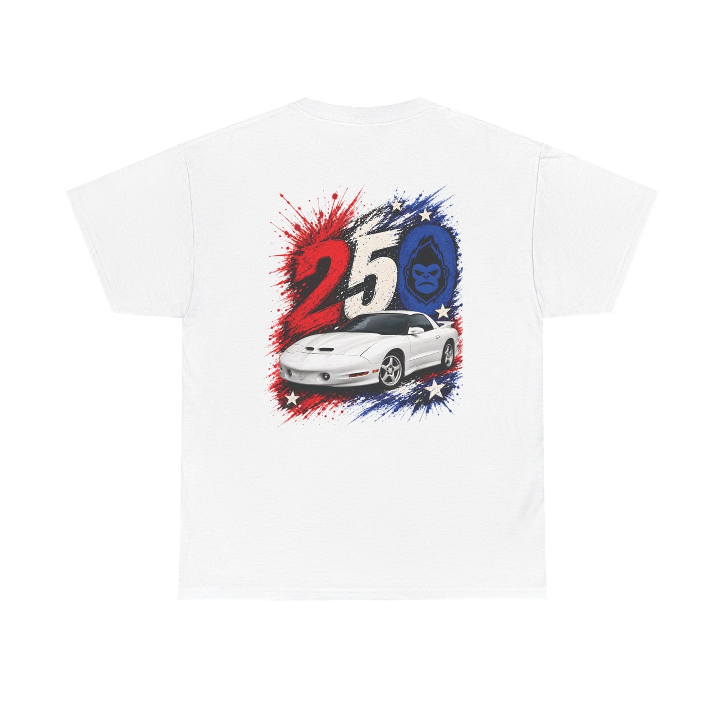 25th Anniversary Firehawk T‑Shirt — Retro Muscle Car Graphic Tee