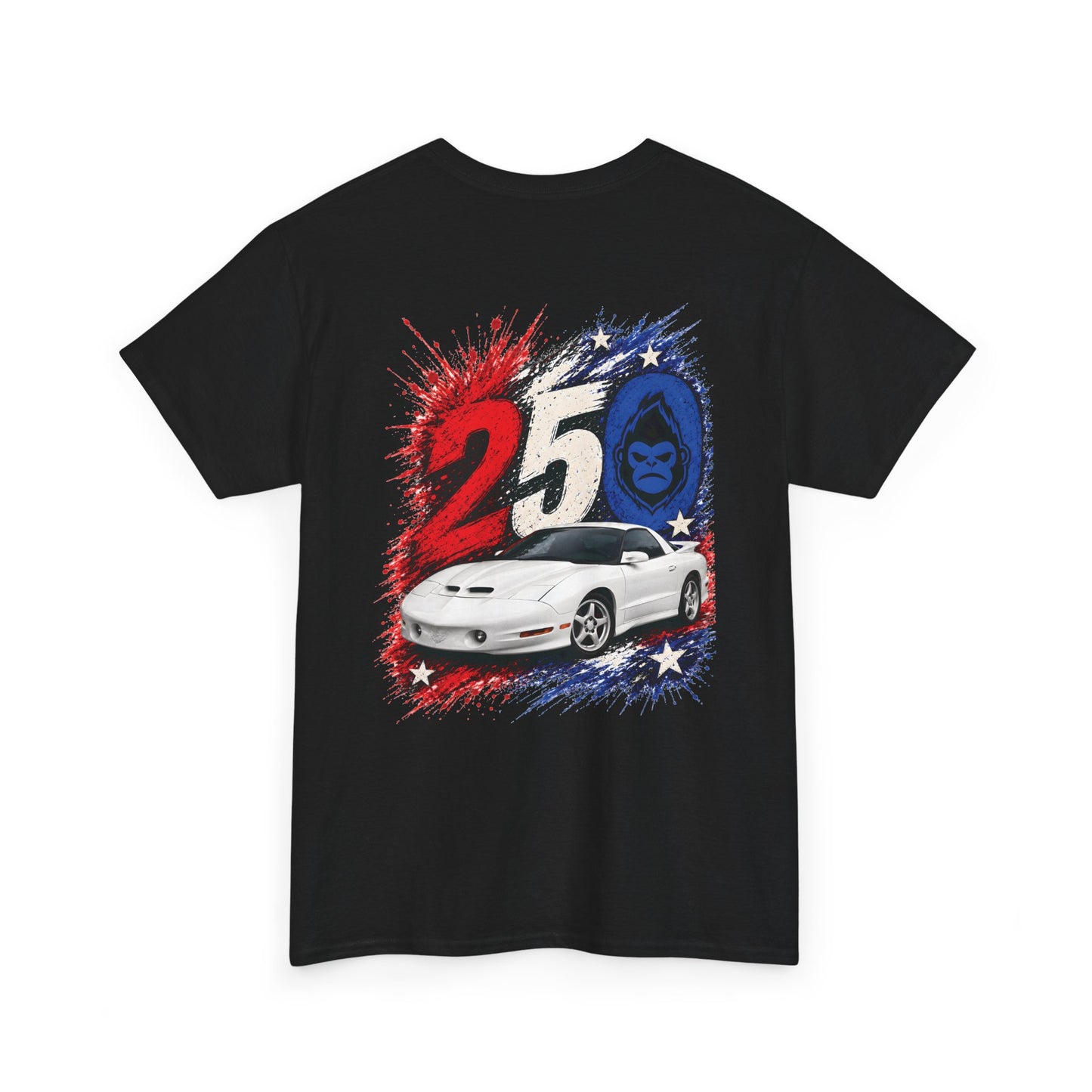 25th Anniversary Firehawk T‑Shirt — Retro Muscle Car Graphic Tee