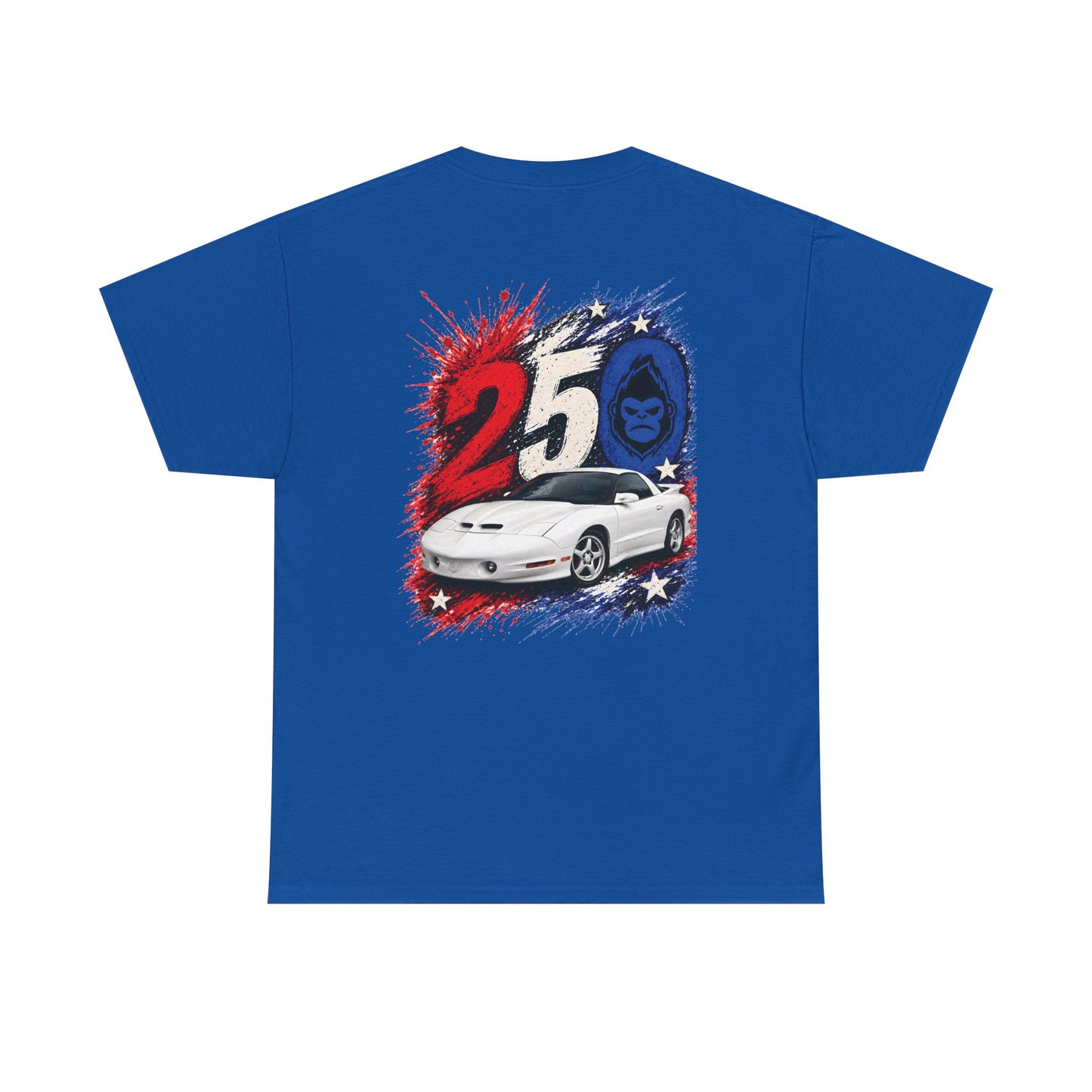 25th Anniversary Firehawk T‑Shirt — Retro Muscle Car Graphic Tee
