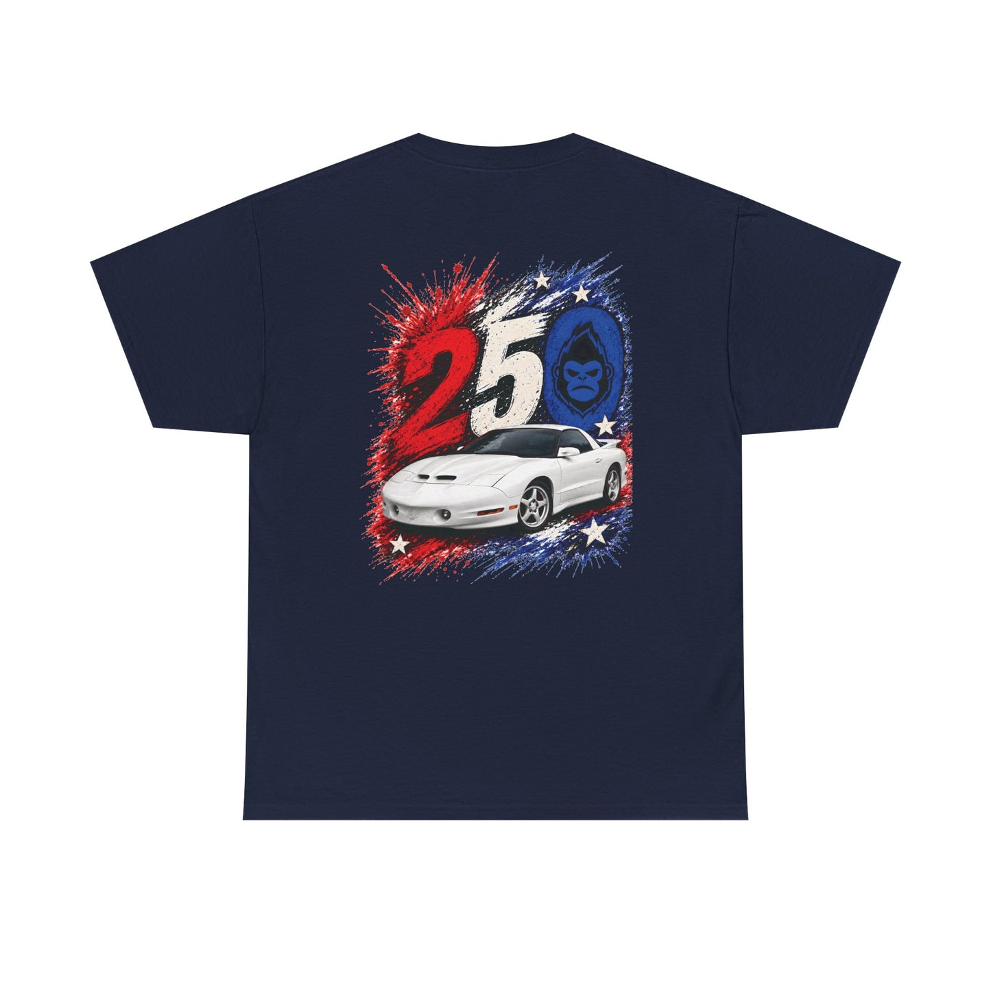 25th Anniversary Firehawk T‑Shirt — Retro Muscle Car Graphic Tee
