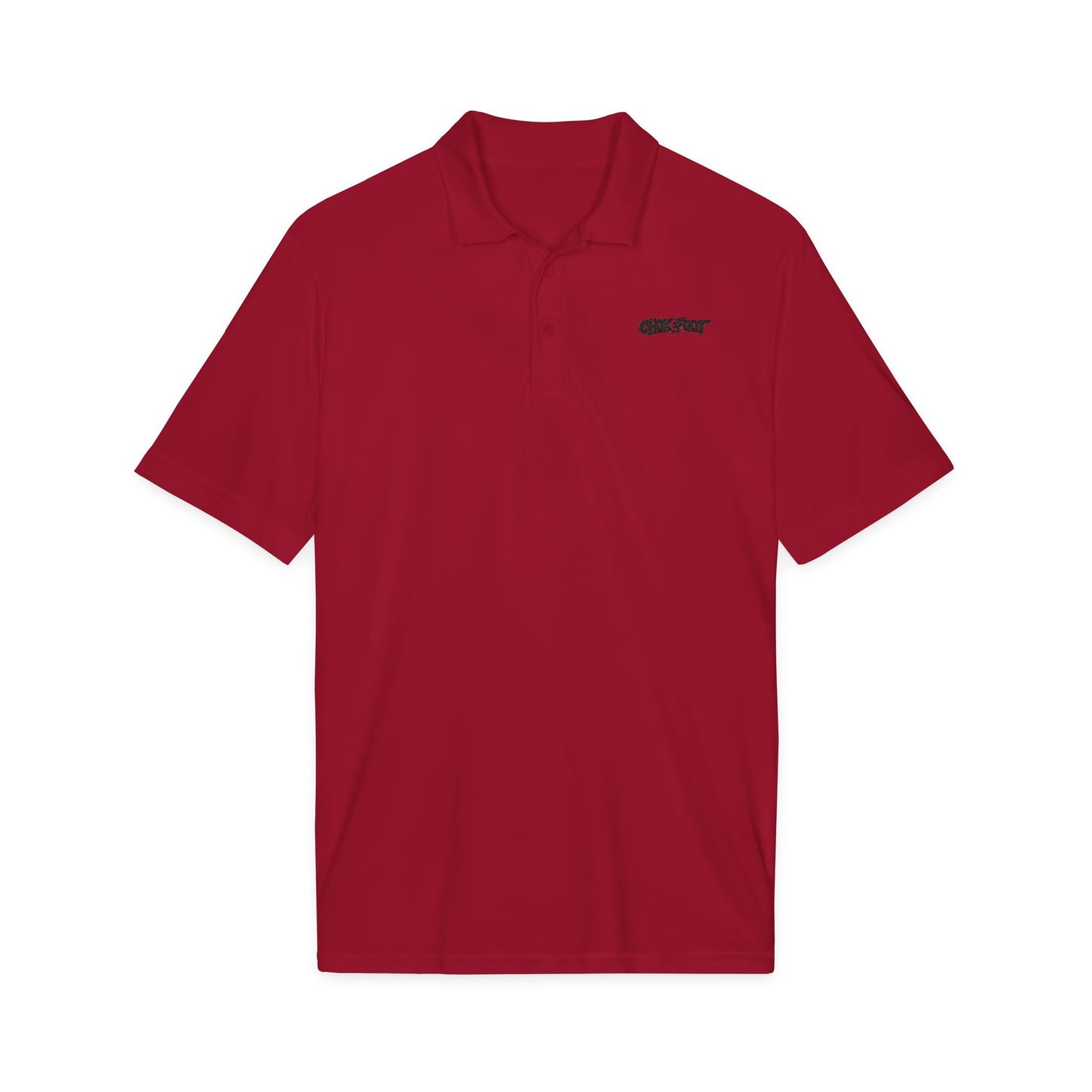 Embroidered Crew Polo — ChokeFoot Logo Athletic Performance Shirt