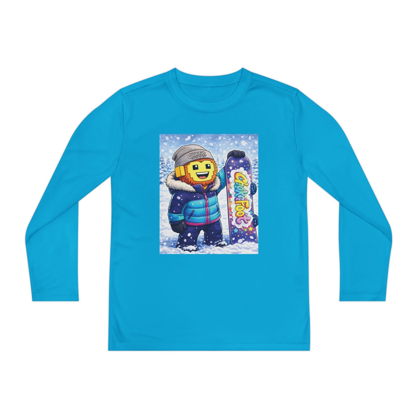 Youth Snowboarder ChokeFoot Graphic Long Sleeve Tee