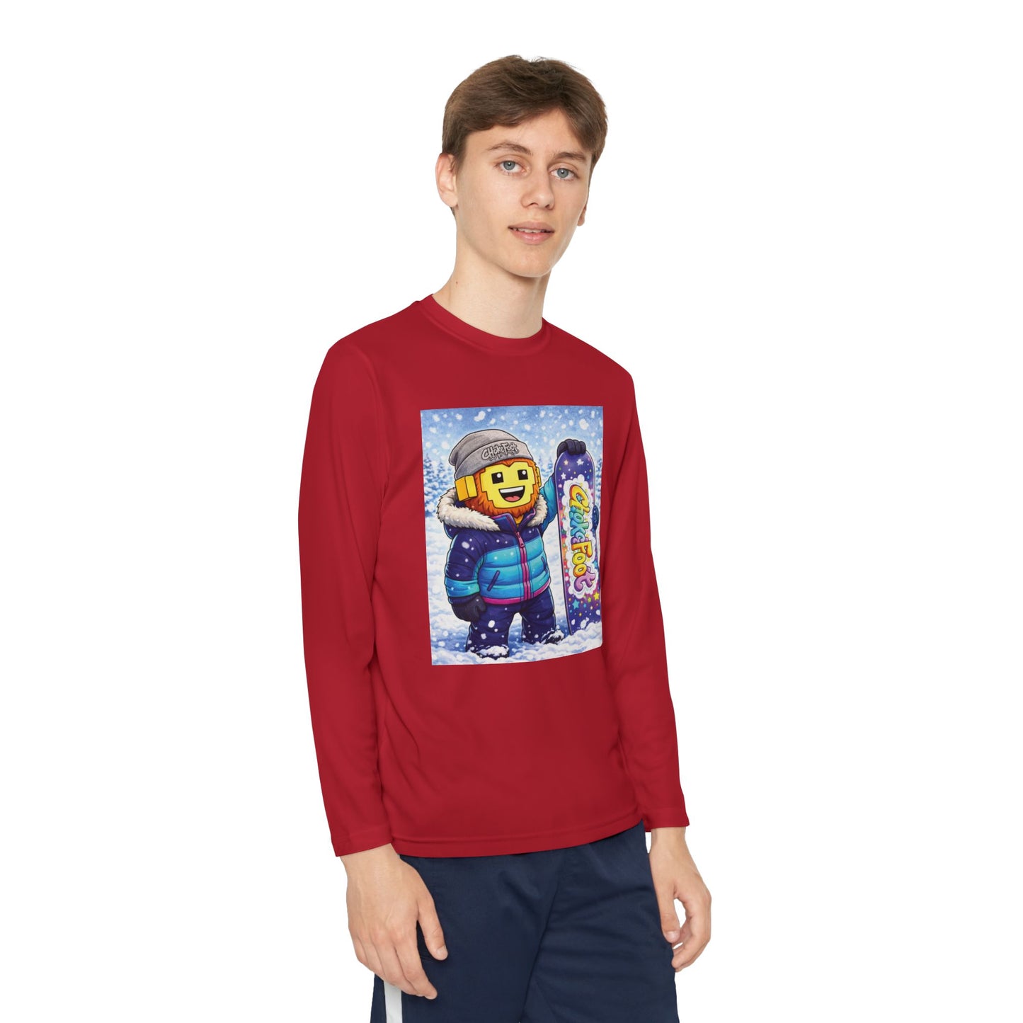 Youth Snowboarder ChokeFoot Graphic Long Sleeve Tee