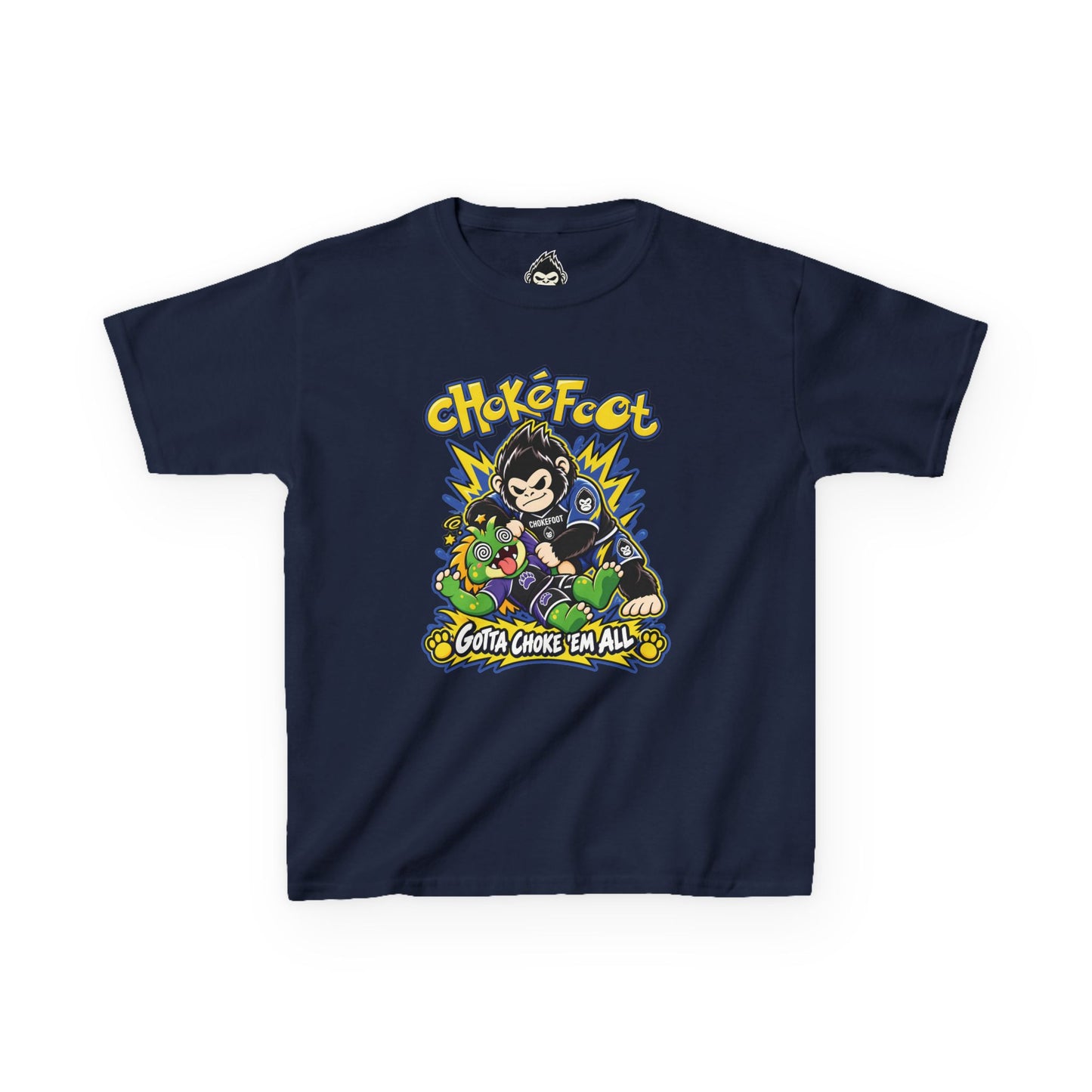Kids Tee — ChokeFoot Cartoon Graphic (Gotta Choke 'Em All)
