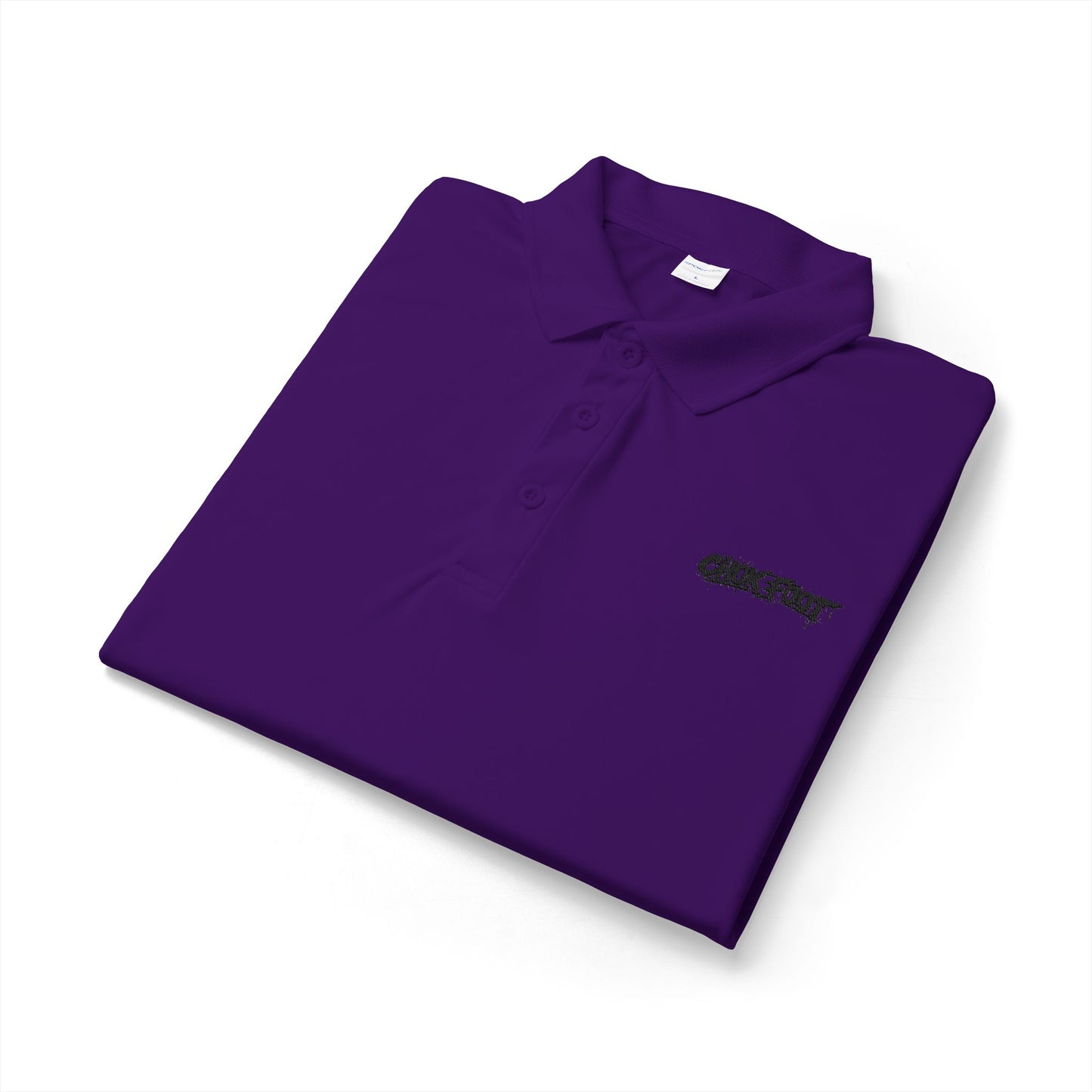 Embroidered Crew Polo — ChokeFoot Logo Athletic Performance Shirt