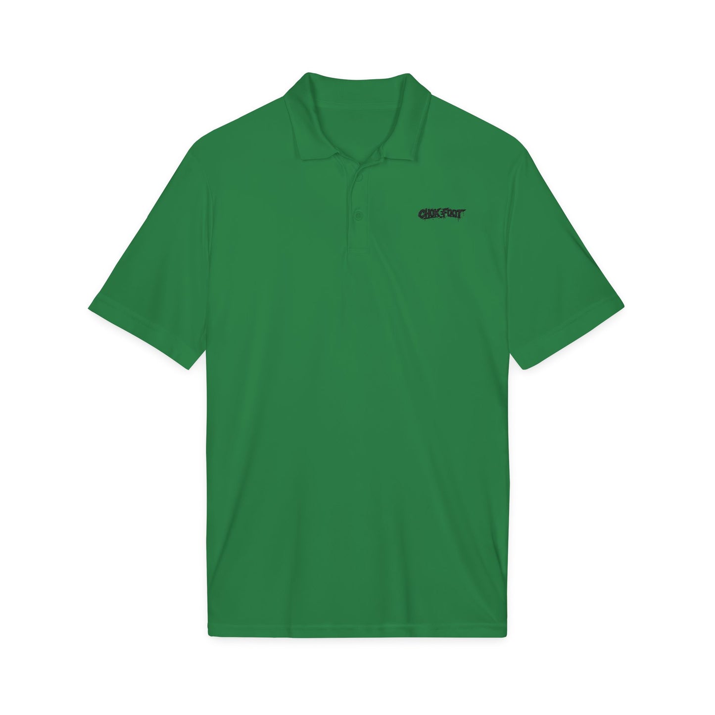 Embroidered Crew Polo — ChokeFoot Logo Athletic Performance Shirt